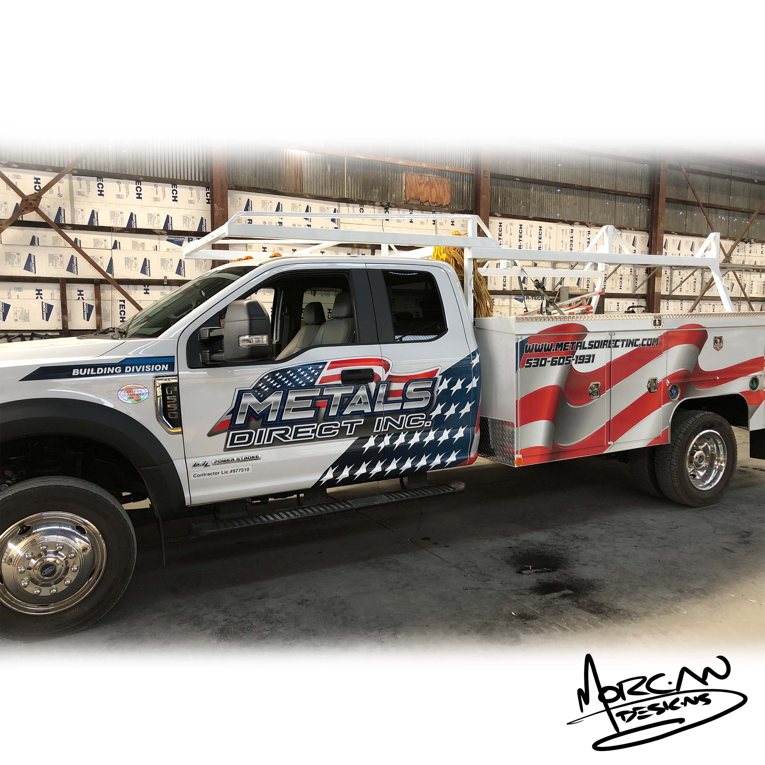 morgan designs truck graphics vinyl USA american graphics