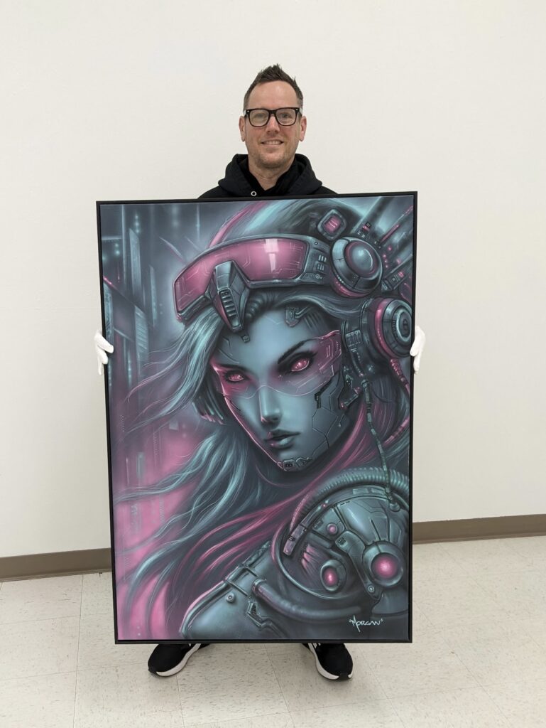 Neon Queen by Artist Mike Morgan Redding Ca